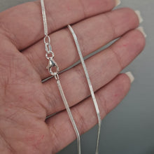  Halsband rävsvans fyrkantig i äkta silver
