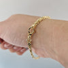 Armband Kejsarlänk i guld 21cm 
