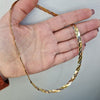 Halsband omlott stelt i 3 färgat 18k guld