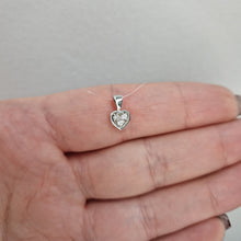  Diamant hjärta i 18k vitguld