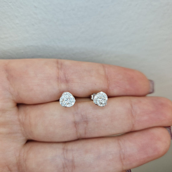 Diamant örhängen Viktoria 18k vitguld