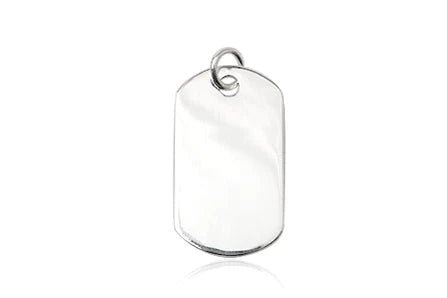 Dog tag sterling silver