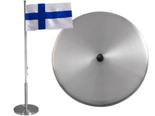  Flaggstång borstat stål, Finsk flagga