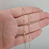 Halsband venezia med runt hänge med kristaller