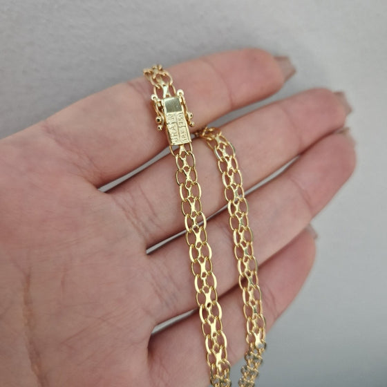 Halsband x-länk 18k guld utan stav