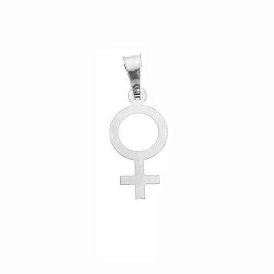 Hängsmycket Kvinno -symbol silver