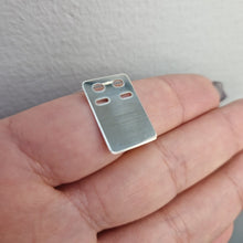  ID-bricka silver 19x13mm