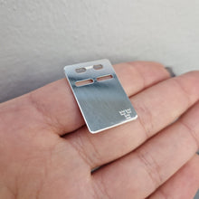 ID-bricka silver 19x27mm