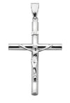 Klassiskt kors med Jesus i äkta silver