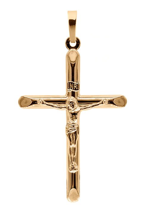 Kors med Jesus på i 18k guld