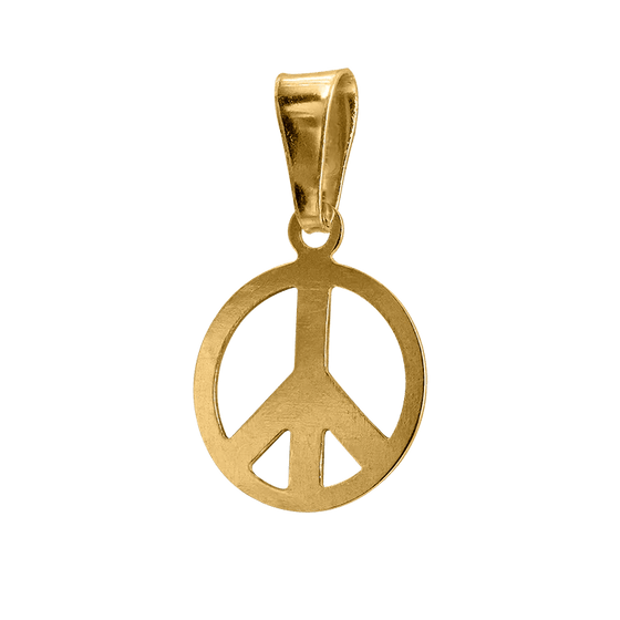 Peace hängsmycke i guld