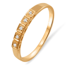  Tidlös ring i 18k guld med diamanter