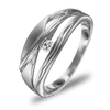 Fin design ring i 18k vitguld