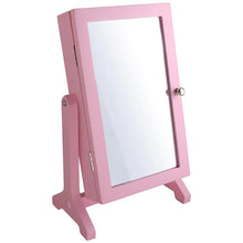  Smyckeskrin rosa kabinett med spegel