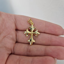  Ortodoxt kors i äkta silver 18k guld pläterad