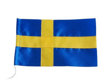  Svensk flaggan i handsydd tyg