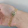 X-länk armband 18k guld 21cm