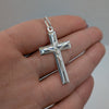 Stilrent kors med Jesus silver 925