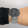 Berlin & Son - Black & Silver Mesh 40mm