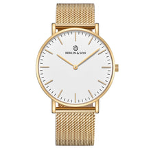  Berlin & Son - White & Gold Mesh 40mm