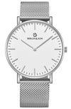 Berlin & Son - White & Silver Mesh 40mm