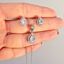  Carmose SET - Vit Silver 925 med Zirconia stenar