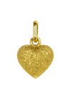 Guldhänge - Frostat hjärta 18k guld