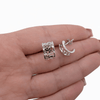 Halv creoler sterling silver