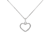 Hängsmycke hjärta med sten i silver