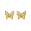 Örhängen - Fjäril guldpläterade