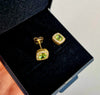 Örhängen med Peridot sten 18k guld