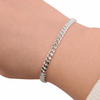 Pansar armband silver 4mm