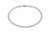Pansar armband silver 4mm