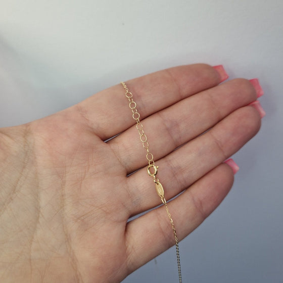 Personligt namnhalsband förgyllt