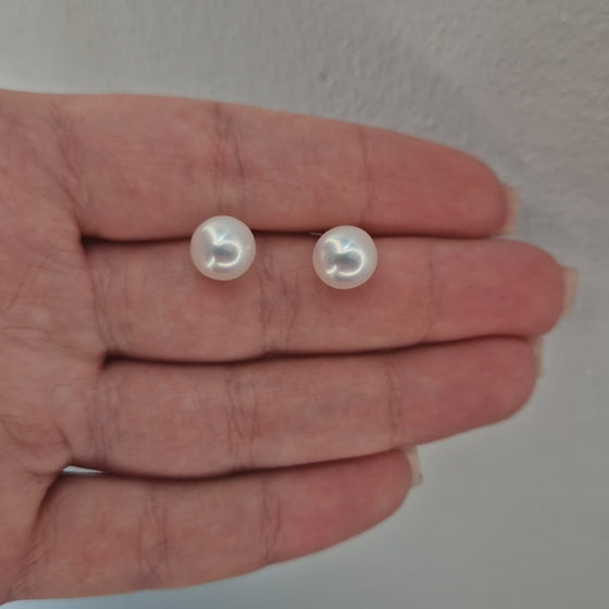 Sötvattenspärlors örhängen 18k guld