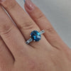 Ring med Tanzanite 10k vitguld