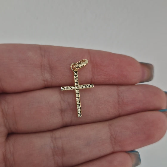 FACETTERAT 18k GULD KORS