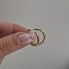 Blanka creoler 20mm 18k guld