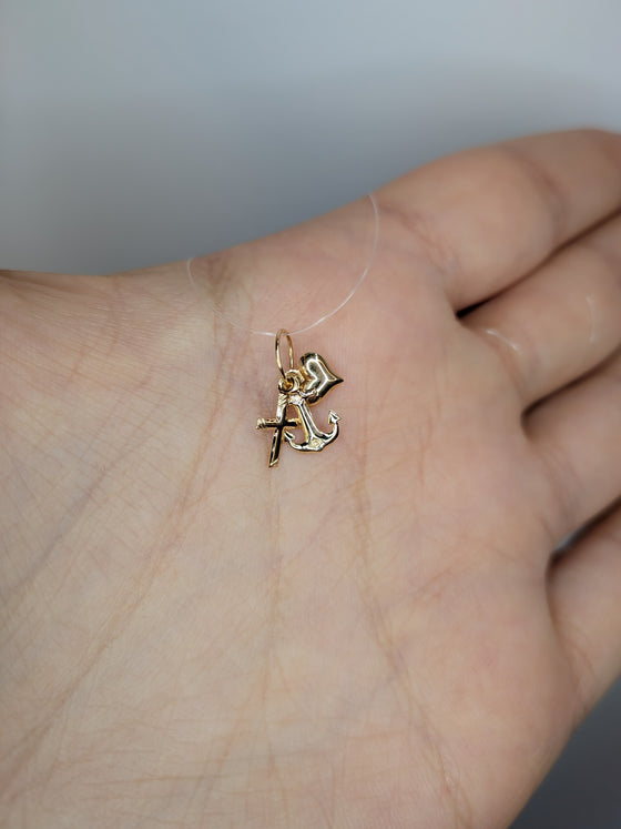 Tro hopp kärlek hängsmycke 18k