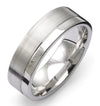 Förlovningsring titan med matt och blank design