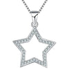 Halsband med stjärna i äkta silver