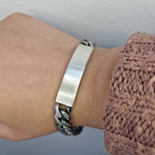  ID-Armband pansarlänk oxiderad