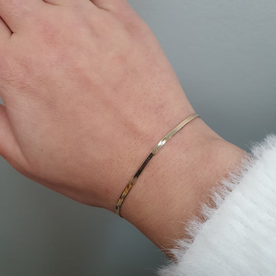 Armband ormlänk i 18k guld