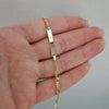 Barn armband Figaro 18k guld