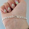 Bismarck armband i silver 4,6mm i bredd