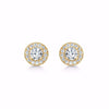 Carmose vita stenar 8 karat guld