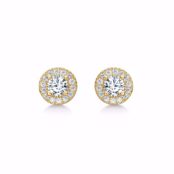 Carmose vita stenar 8 karat guld