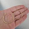 Creoler 18k guld facetterade 30mm
