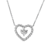 Diamanthalsband 18k vitguld