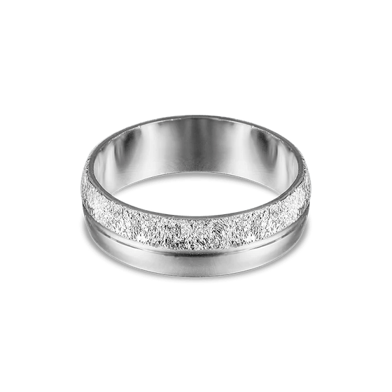 Förlovningsring diamant räfflad i silver 925